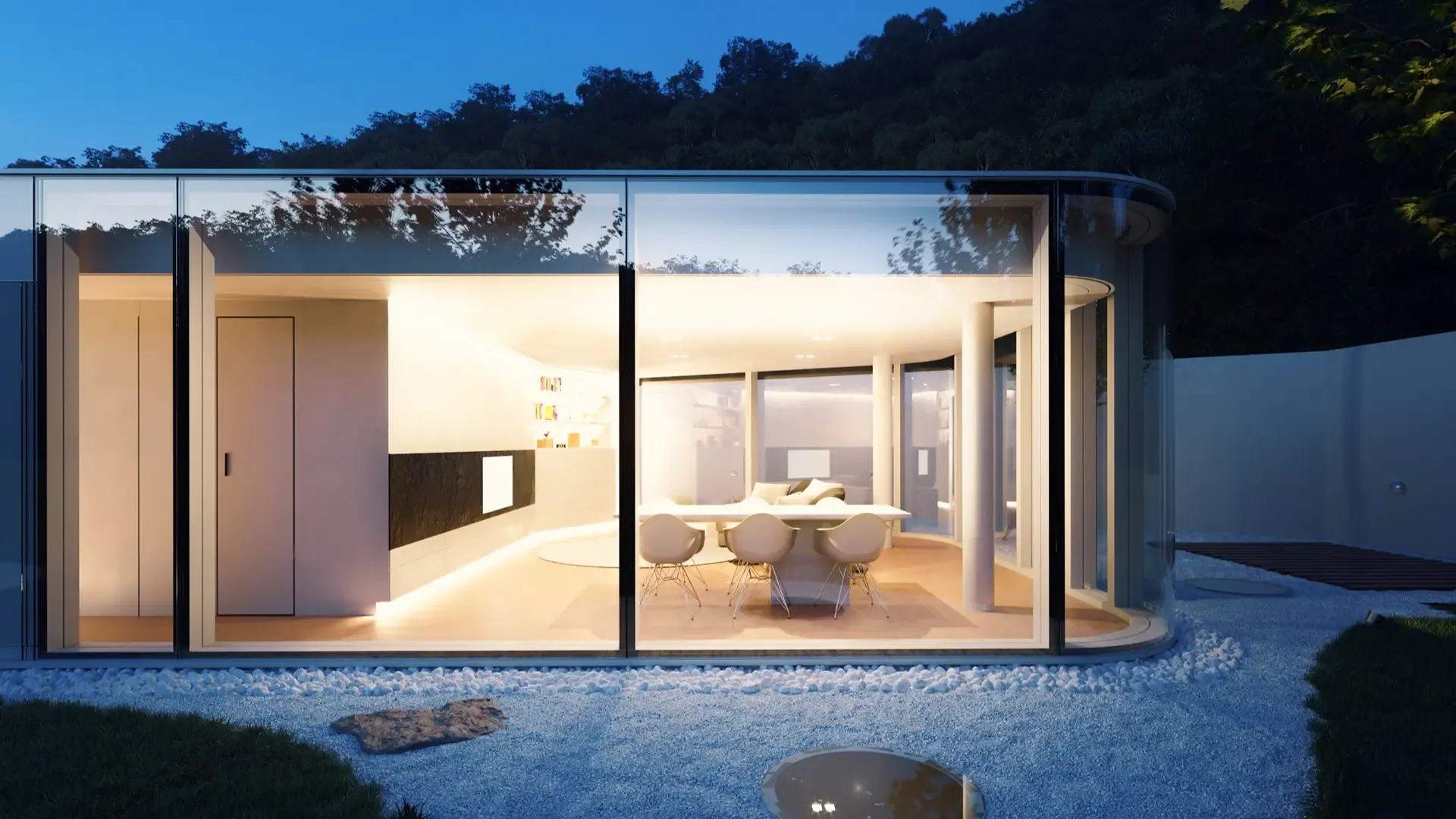 Glass house design and construction in Dubai